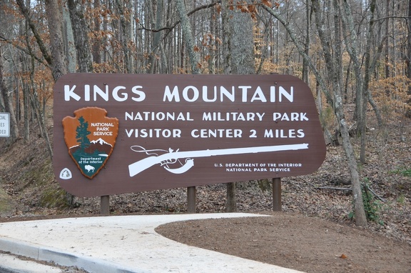 1 Kings Mountain NMB Entrance Sign